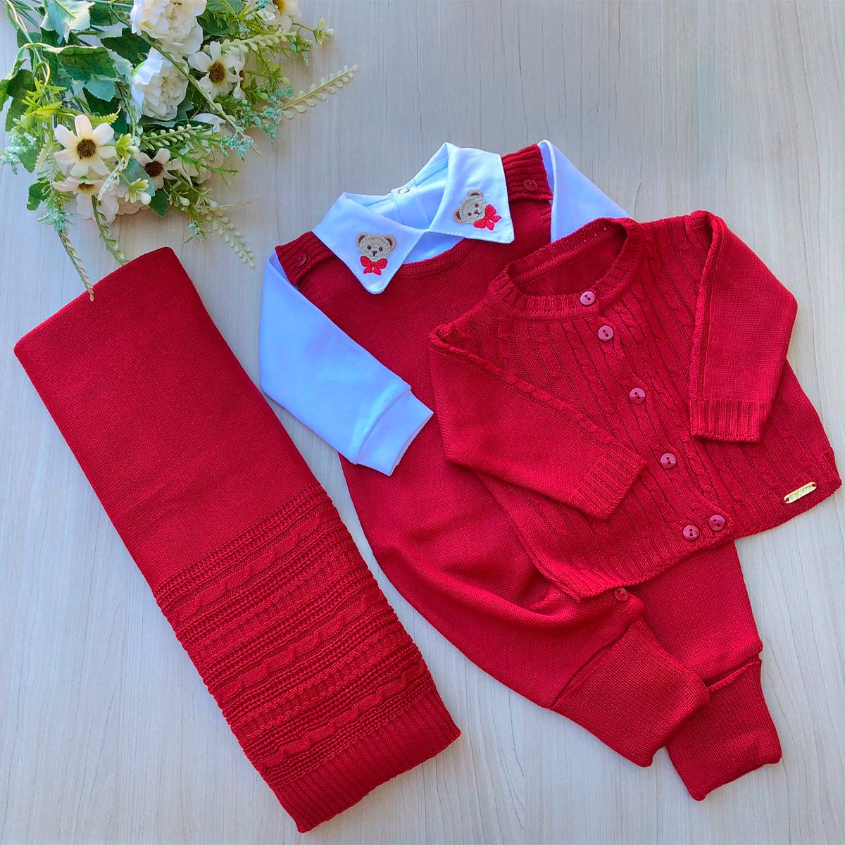 Saída Maternidade Tricot Cauã