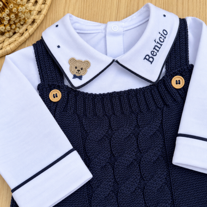 Saída Maternidade Tricot Theo Personalizado