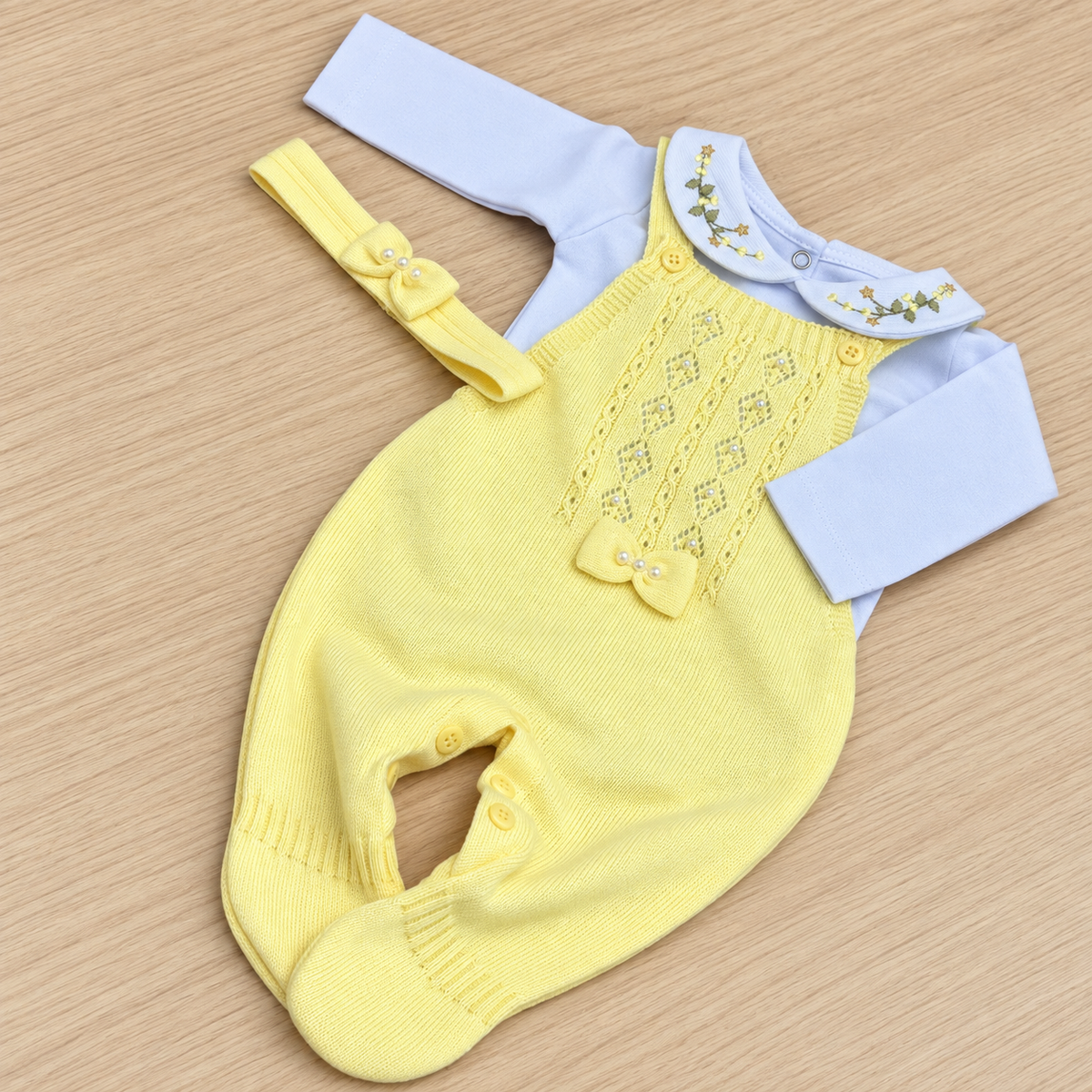 Macacão Bebê Tricot Maria Carolina