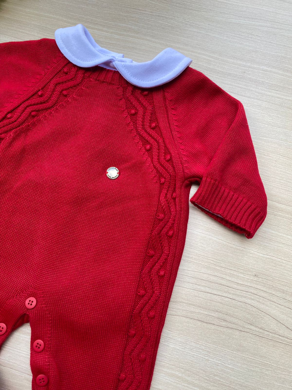 Macacão Bebê Tricot Bolotas