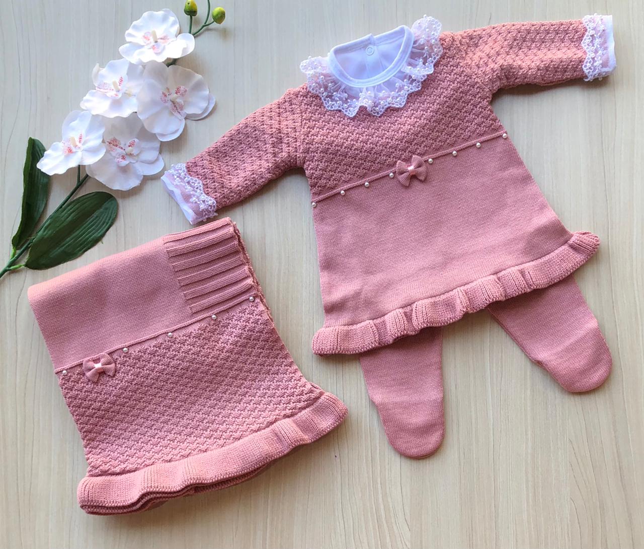 Saída Maternidade Tricot Luanda