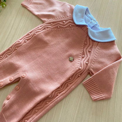Macacão Bebê Tricot Bolotas