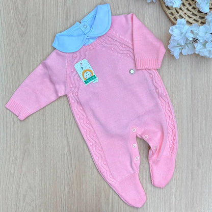 Macacão Bebê Tricot Bolotas