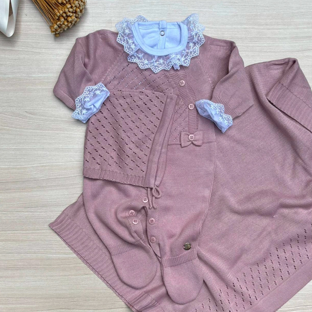 Saída Maternidade Tricot Alice Maria