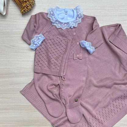 Saída Maternidade Tricot Alice Maria