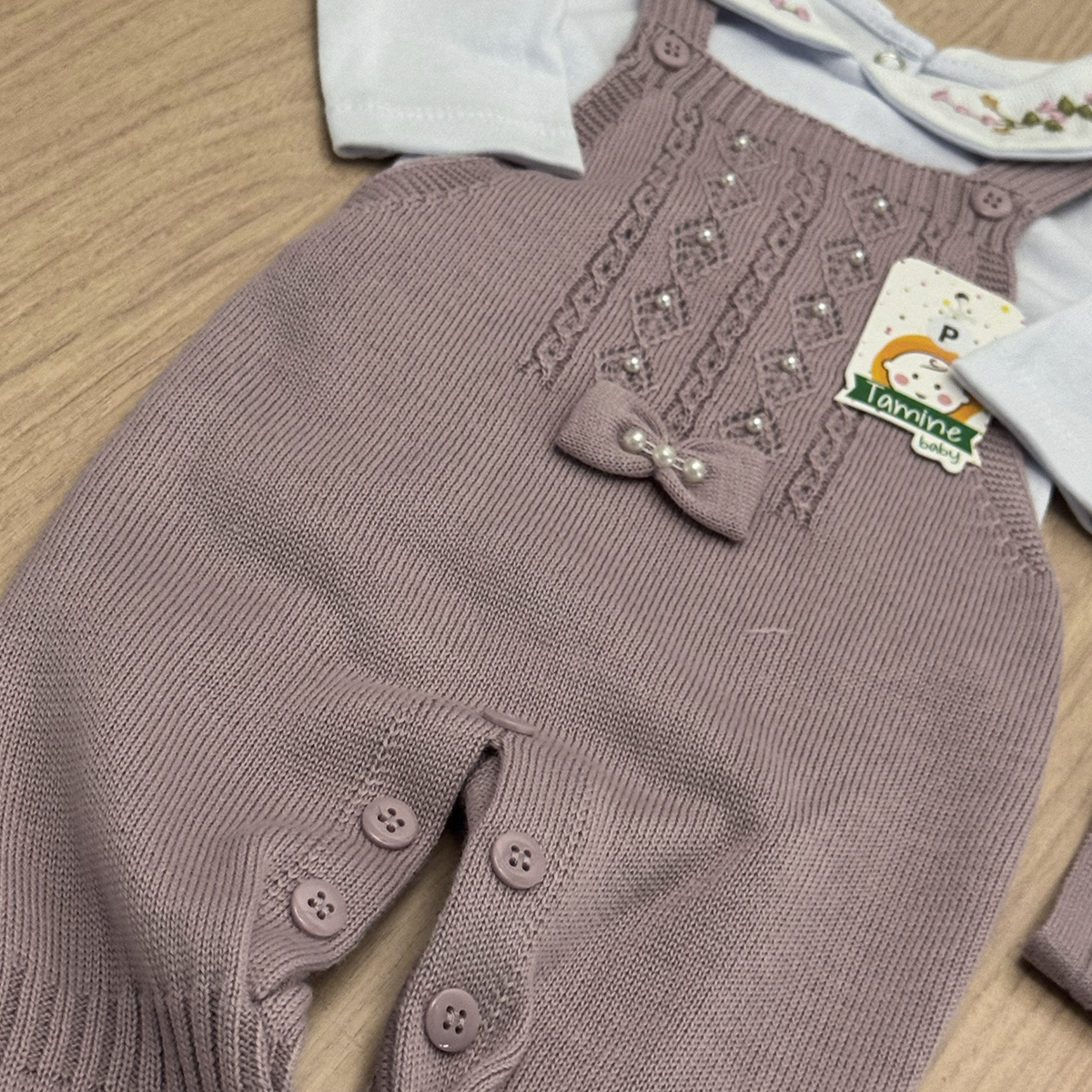 Macacão Bebê Tricot Maria Carolina