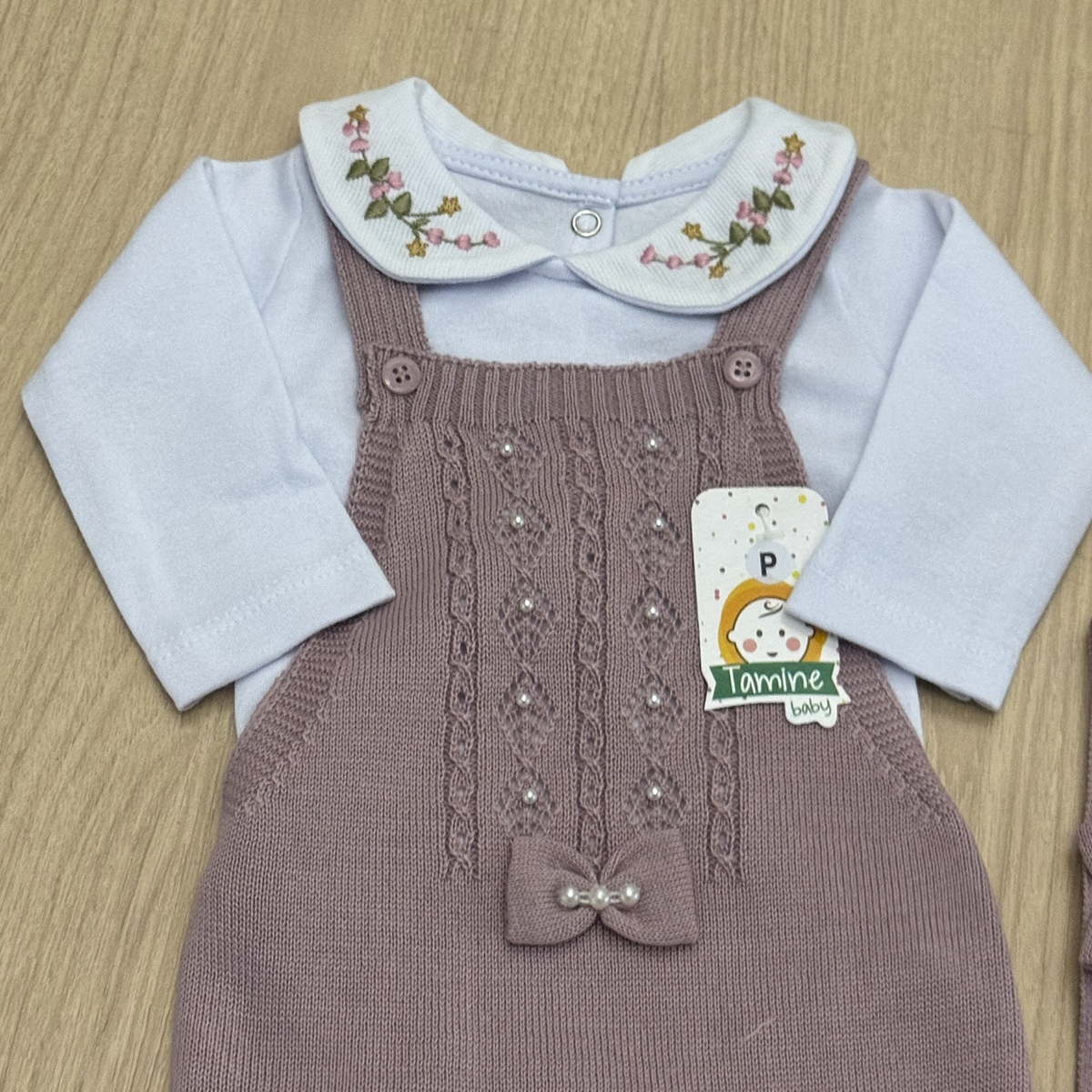 Macacão Bebê Tricot Maria Carolina
