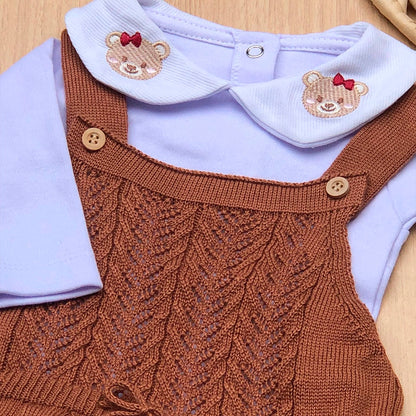 Saída Maternidade Tricot Maria Vitória