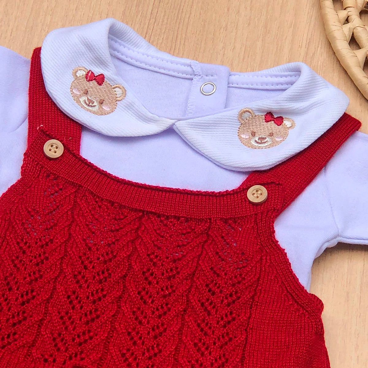 Saída Maternidade Tricot Maria Vitória