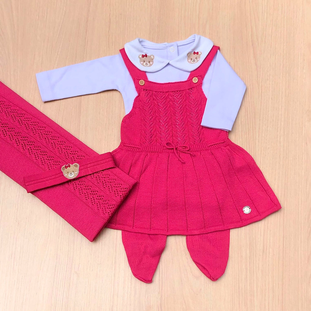 Saída Maternidade Tricot Maria Vitória