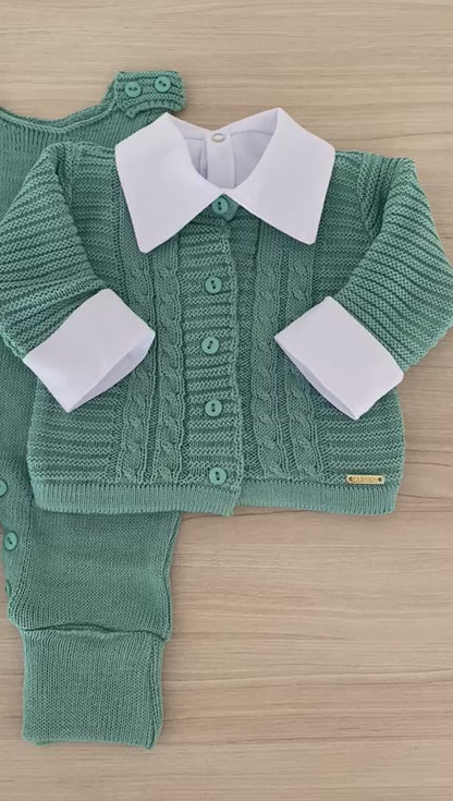 Saída Maternidade Tricot Liam Personalizado