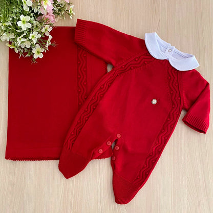 Saída Maternidade Tricot Bolotas