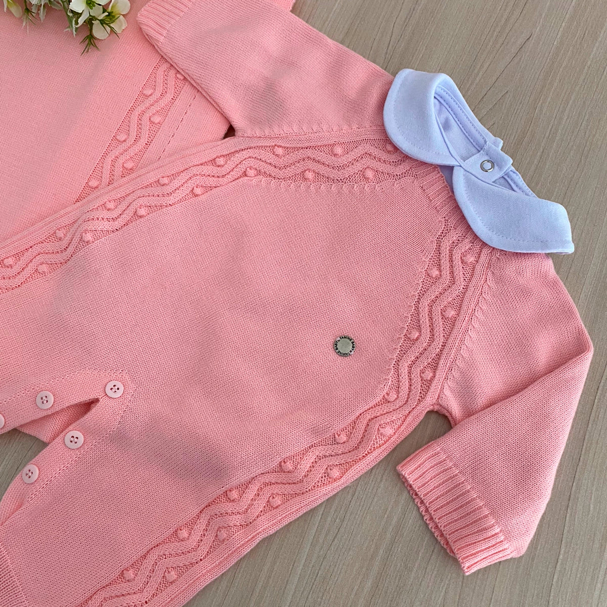 Saída Maternidade Tricot Bolotas