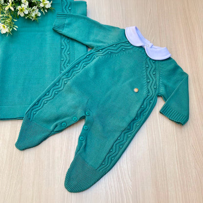 Saída Maternidade Tricot Bolotas