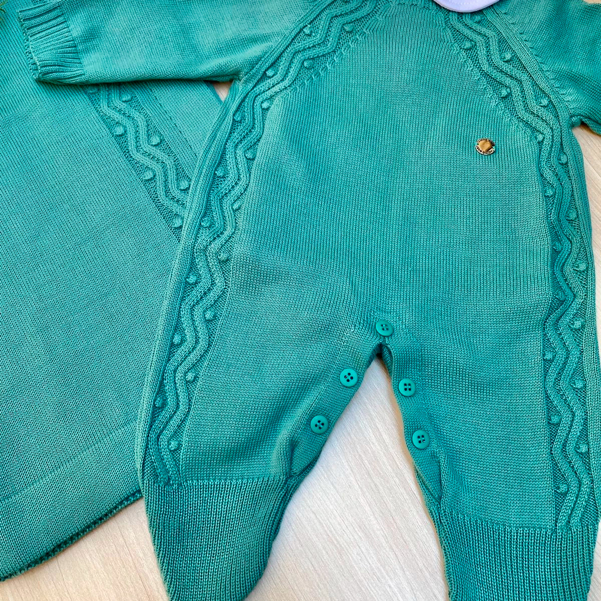 Saída Maternidade Tricot Bolotas