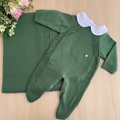 Saída Maternidade Tricot Bolotas