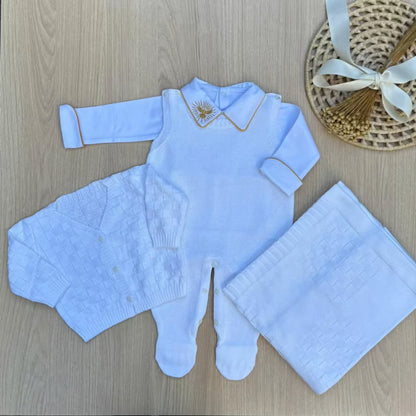 Saída Maternidade Tricot Leo