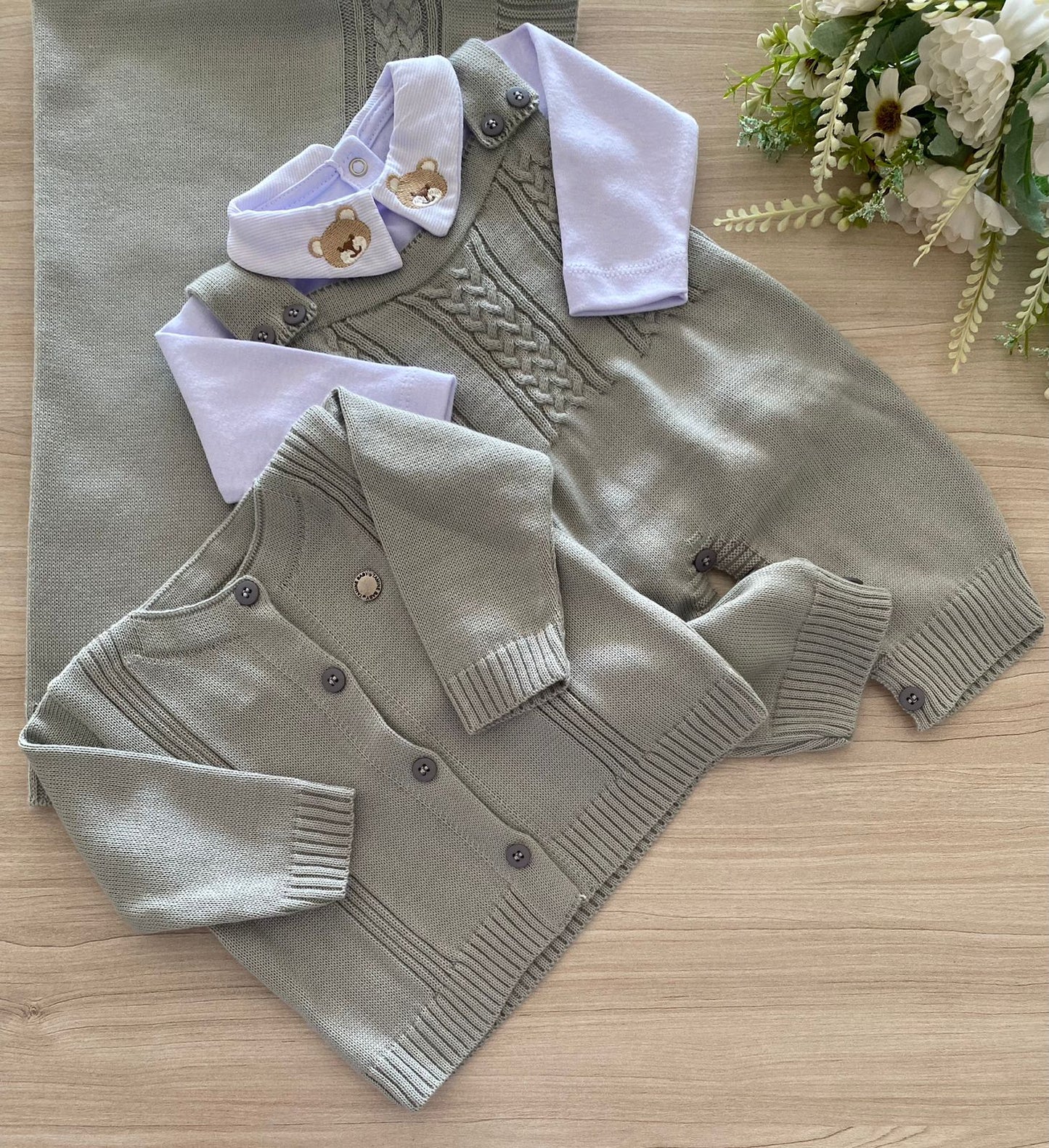 Saída Maternidade Tricot Levi