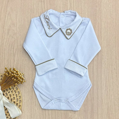 Body Bebê Leão Personalizado