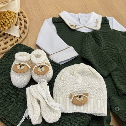 Saída Maternidade Tricot Liam Personalizado