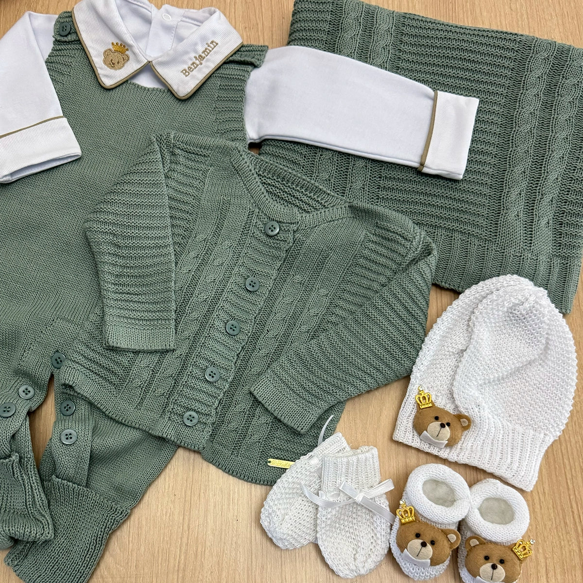 Saída Maternidade Tricot Bento Personalizado