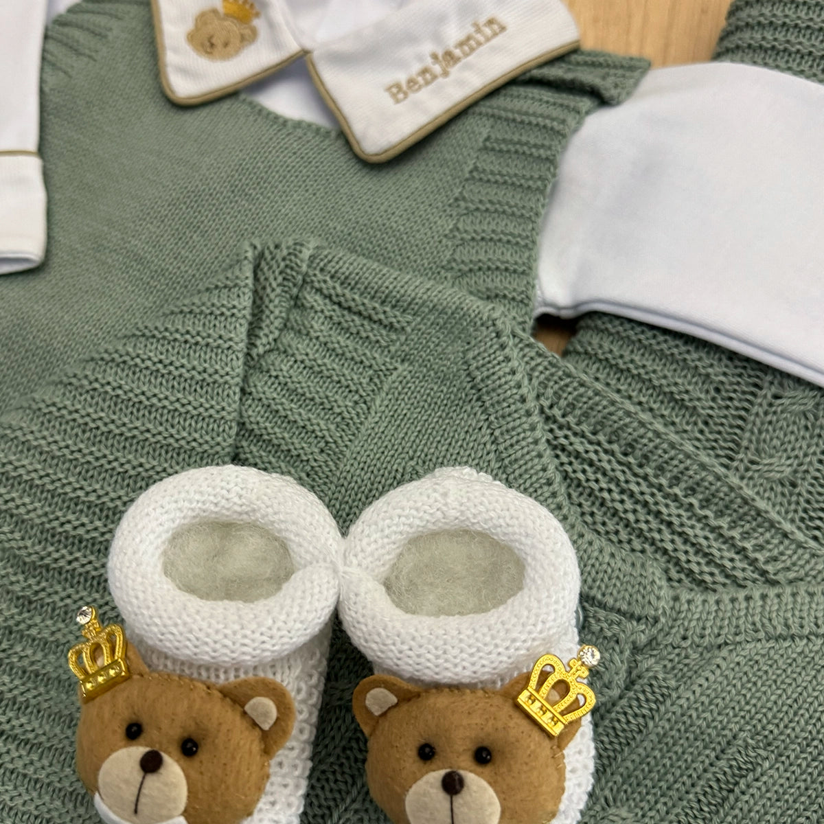 Saída Maternidade Tricot Bento Personalizado