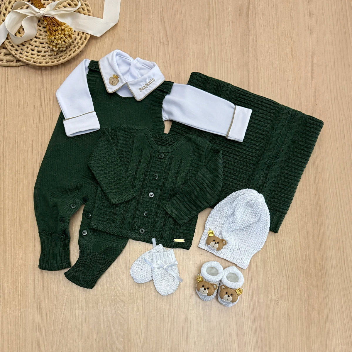 Saída Maternidade Tricot Bento Personalizado