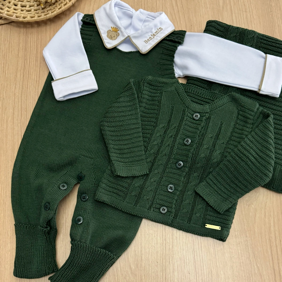 Saída Maternidade Tricot Bento Personalizado