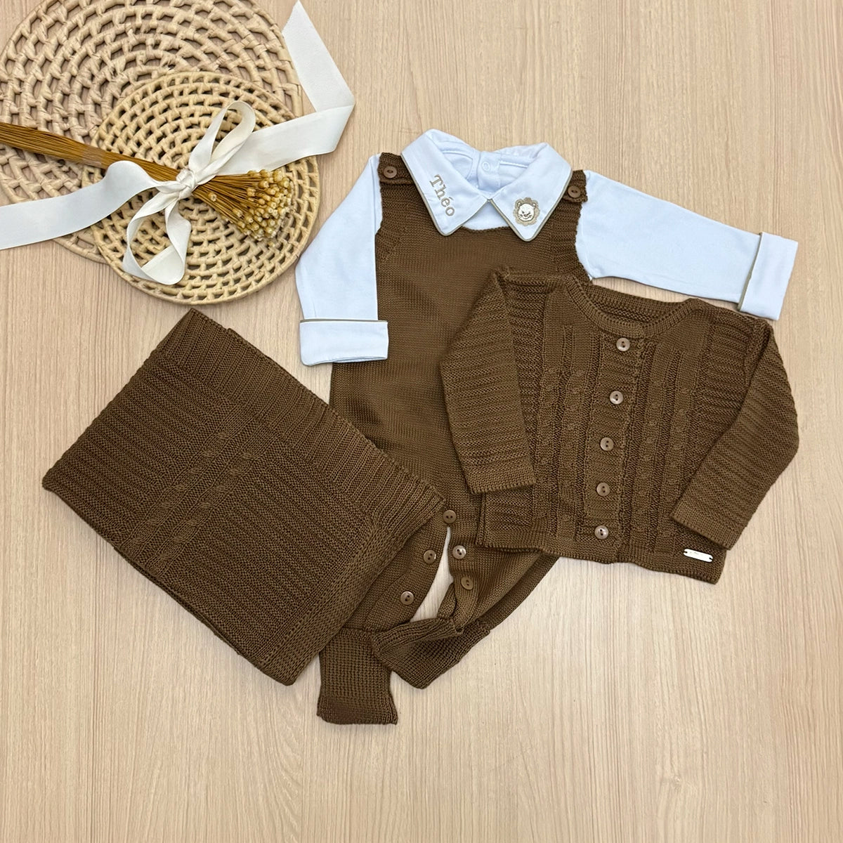 Saída Maternidade Tricot Alex Personalizado