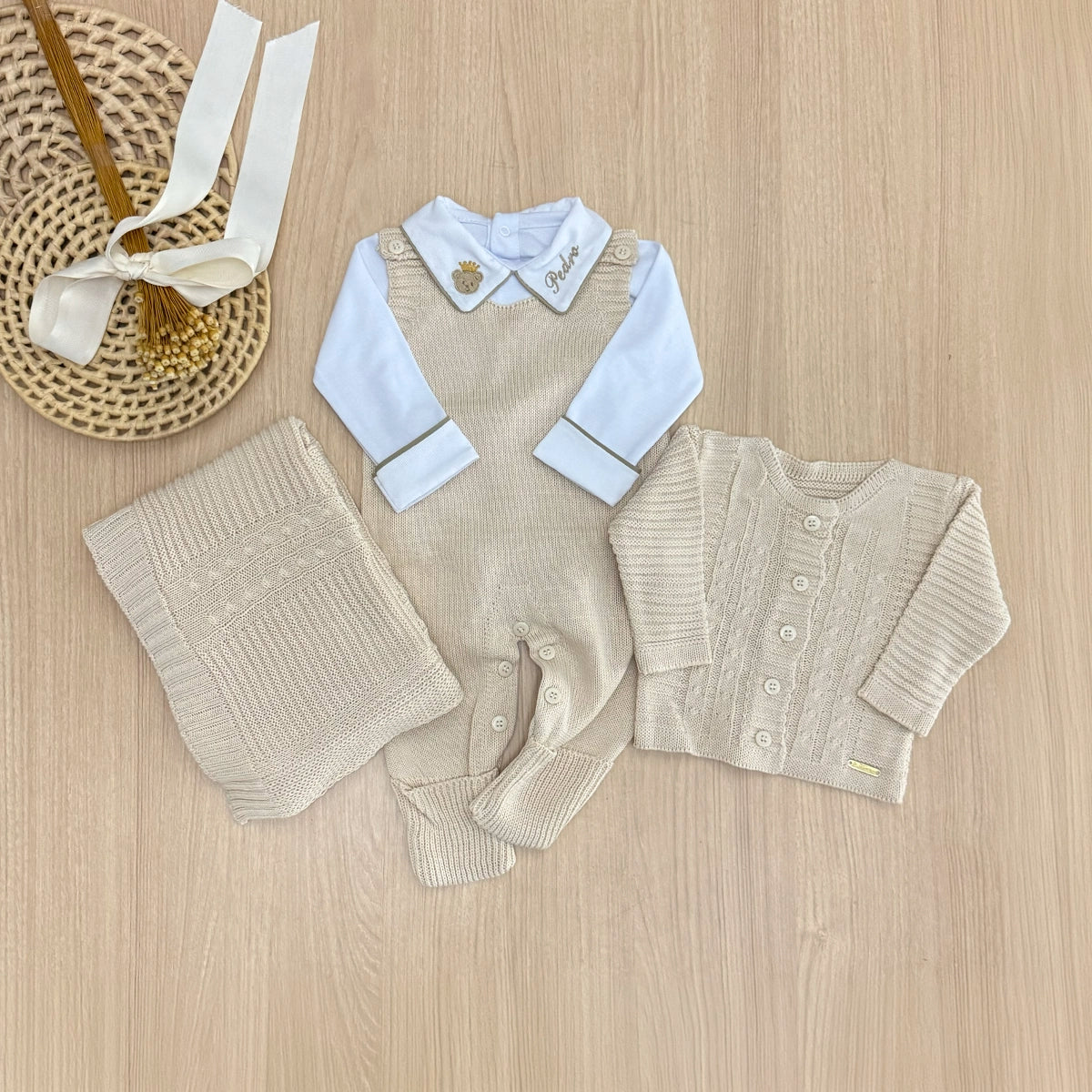 Saída Maternidade Tricot Bento Personalizado