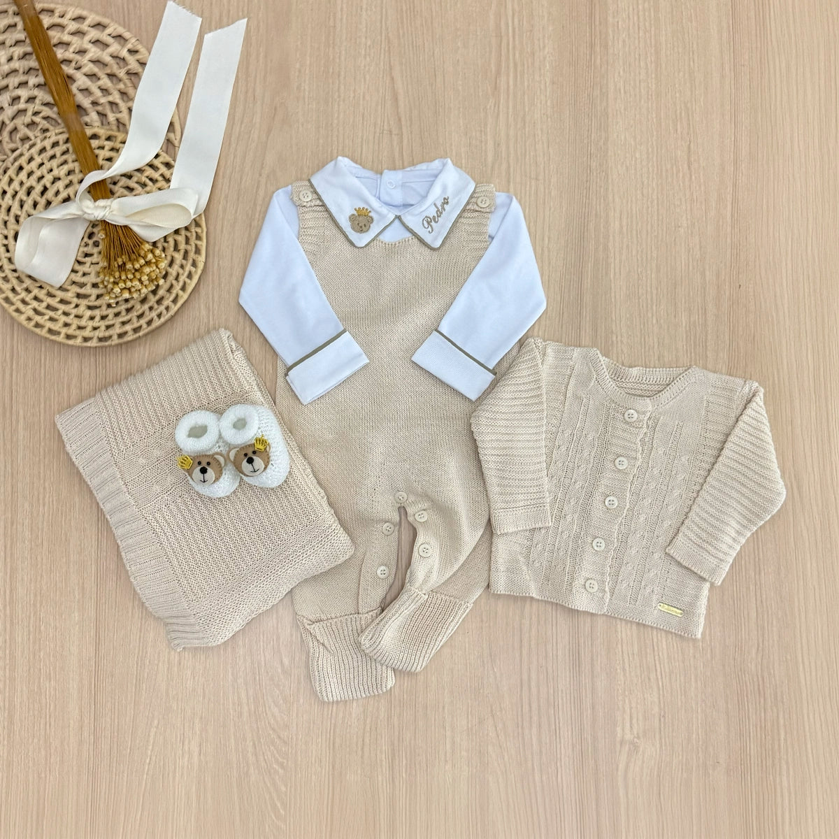 Saída Maternidade Tricot Bento Personalizado
