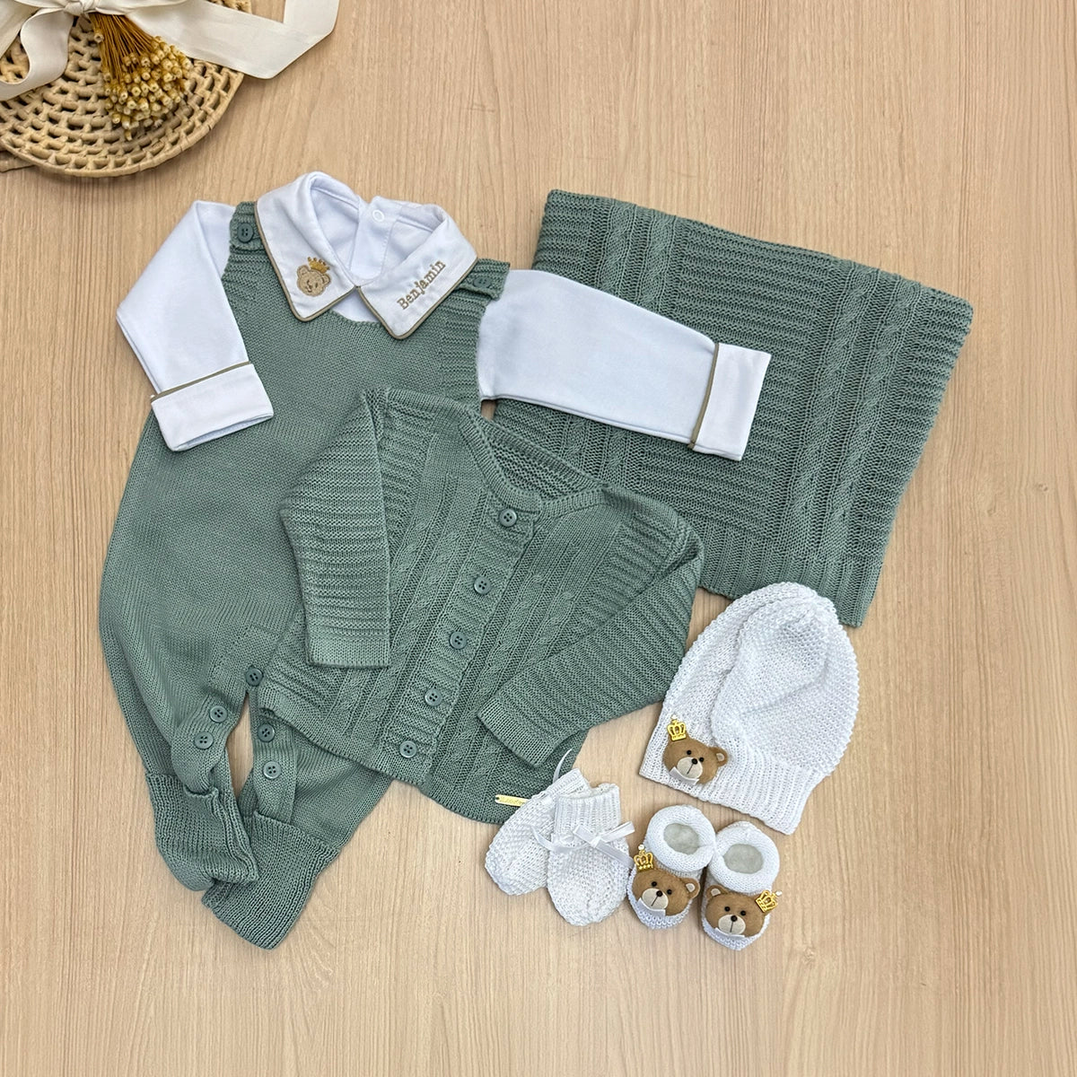 Saída Maternidade Tricot Bento Personalizado