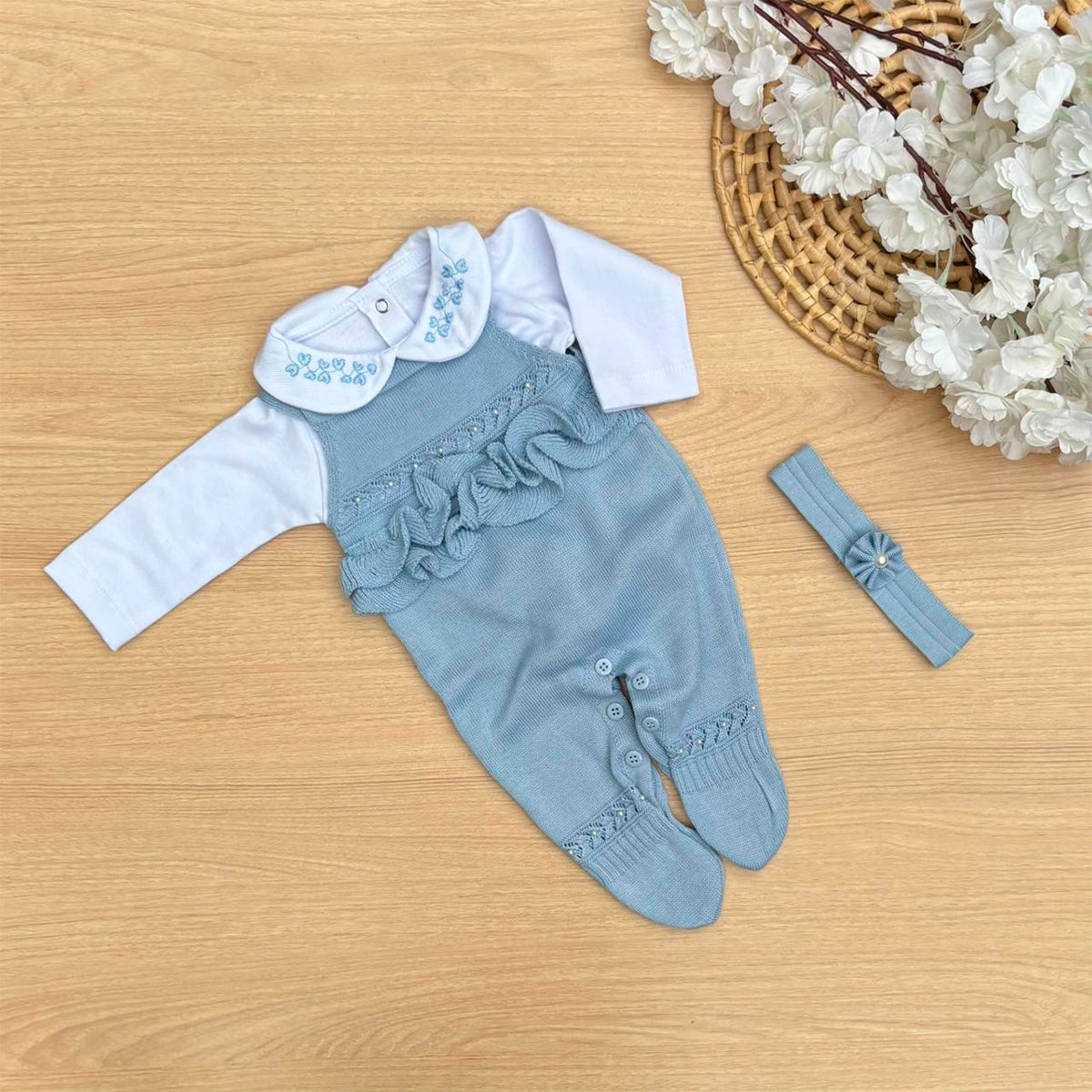 Macacão Bebê Tricot Ayla