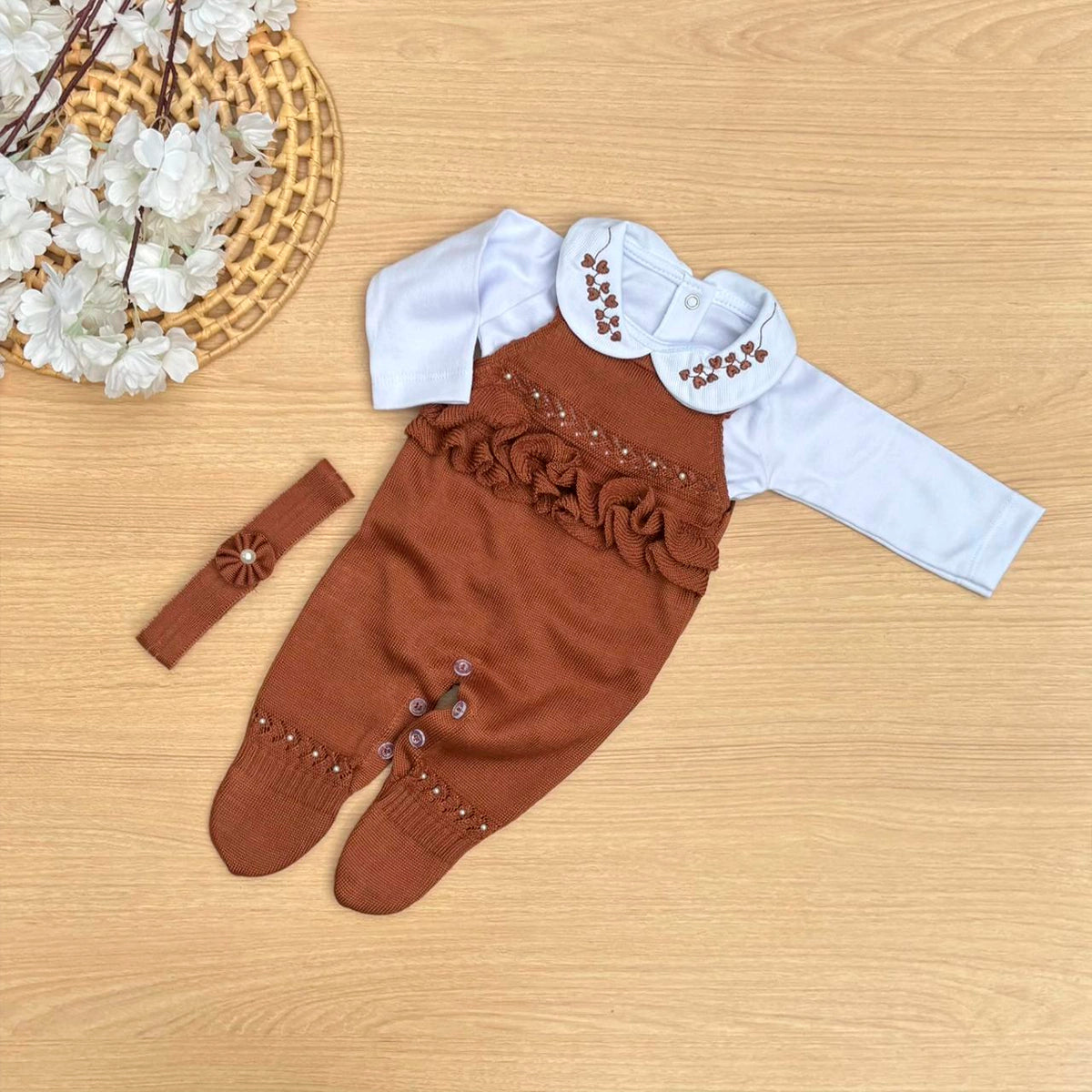 Macacão Bebê Tricot Ayla