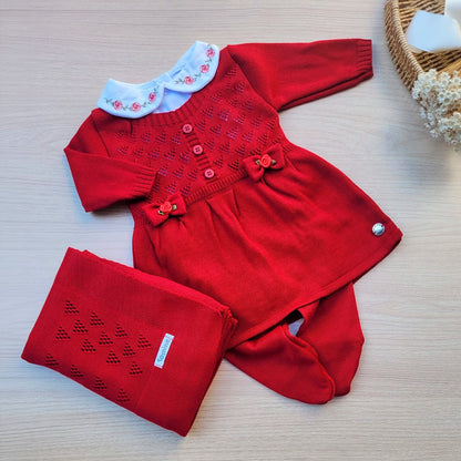 Saída Maternidade Tricot Rococo