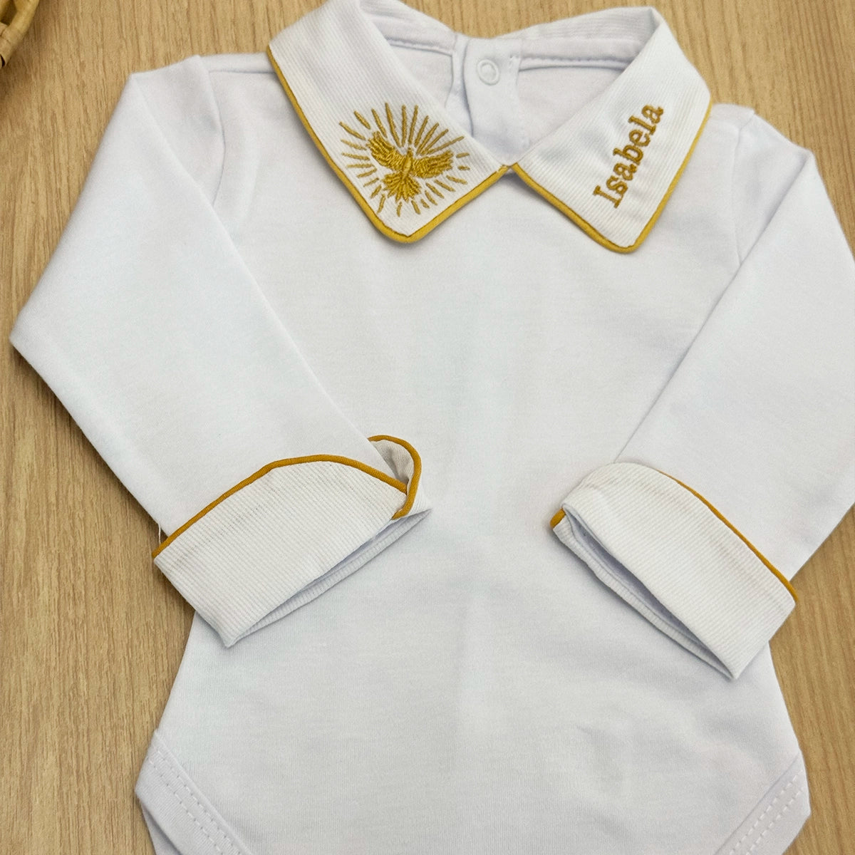 Body Bebê Batizado Personalizado