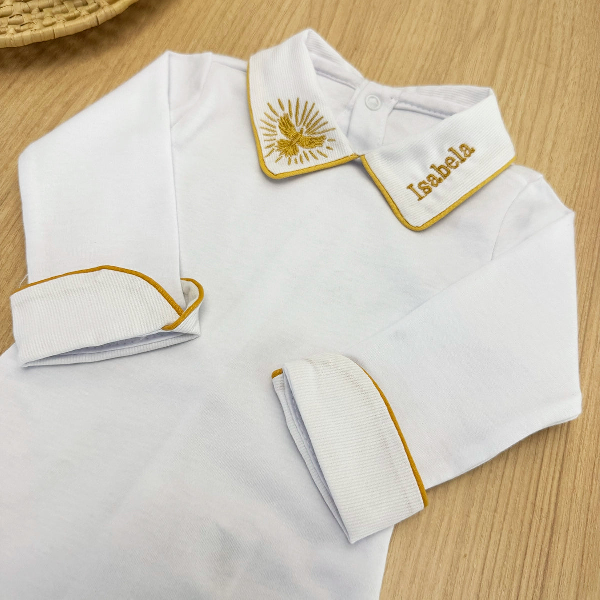Body Bebê Batizado Personalizado