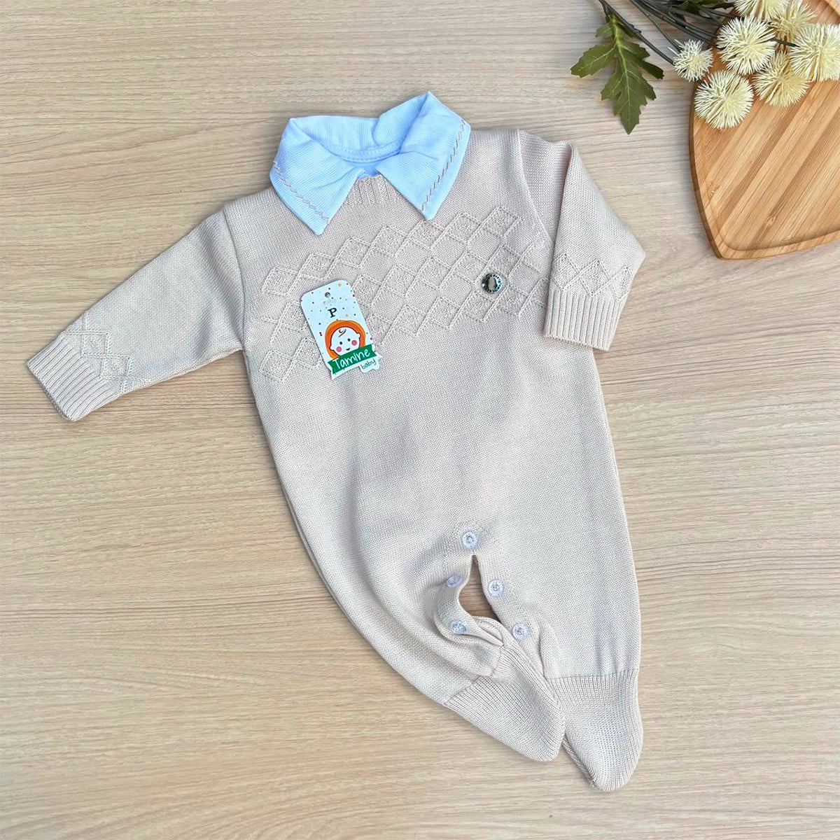 Macacão Bebê Tricot Charles