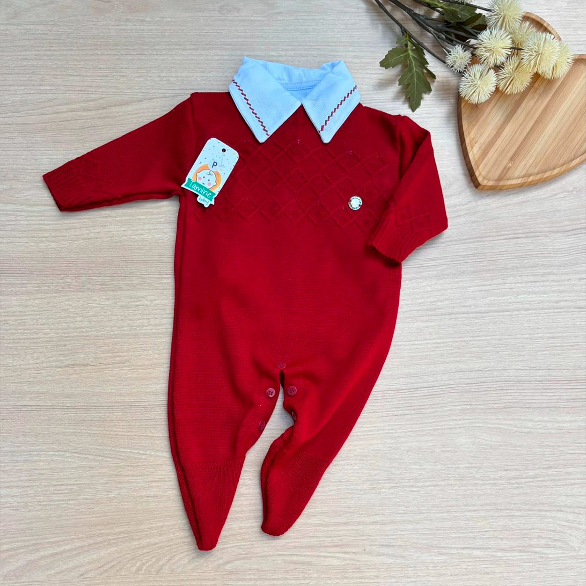Macacão Bebê Tricot Charles