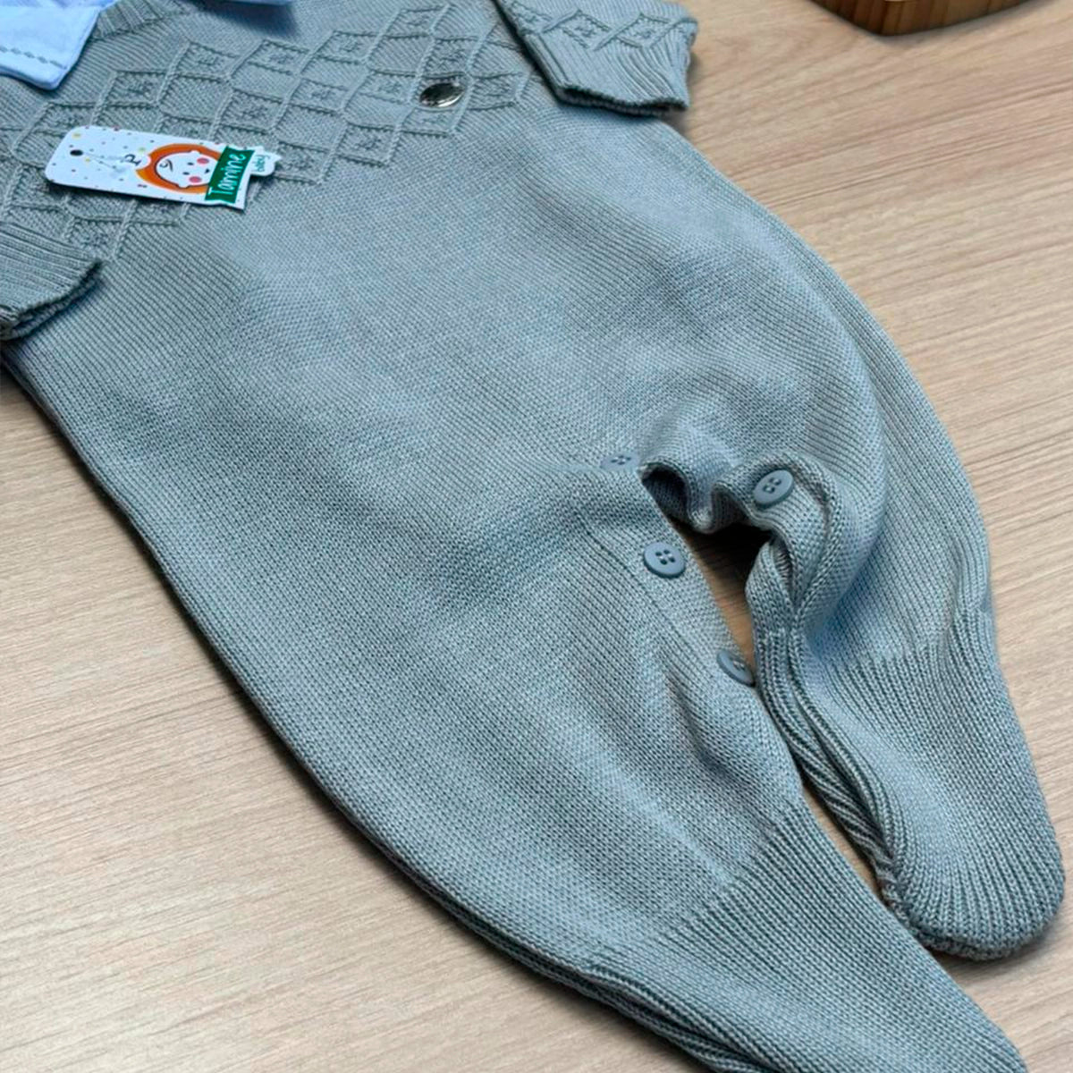 Macacão Bebê Tricot Charles