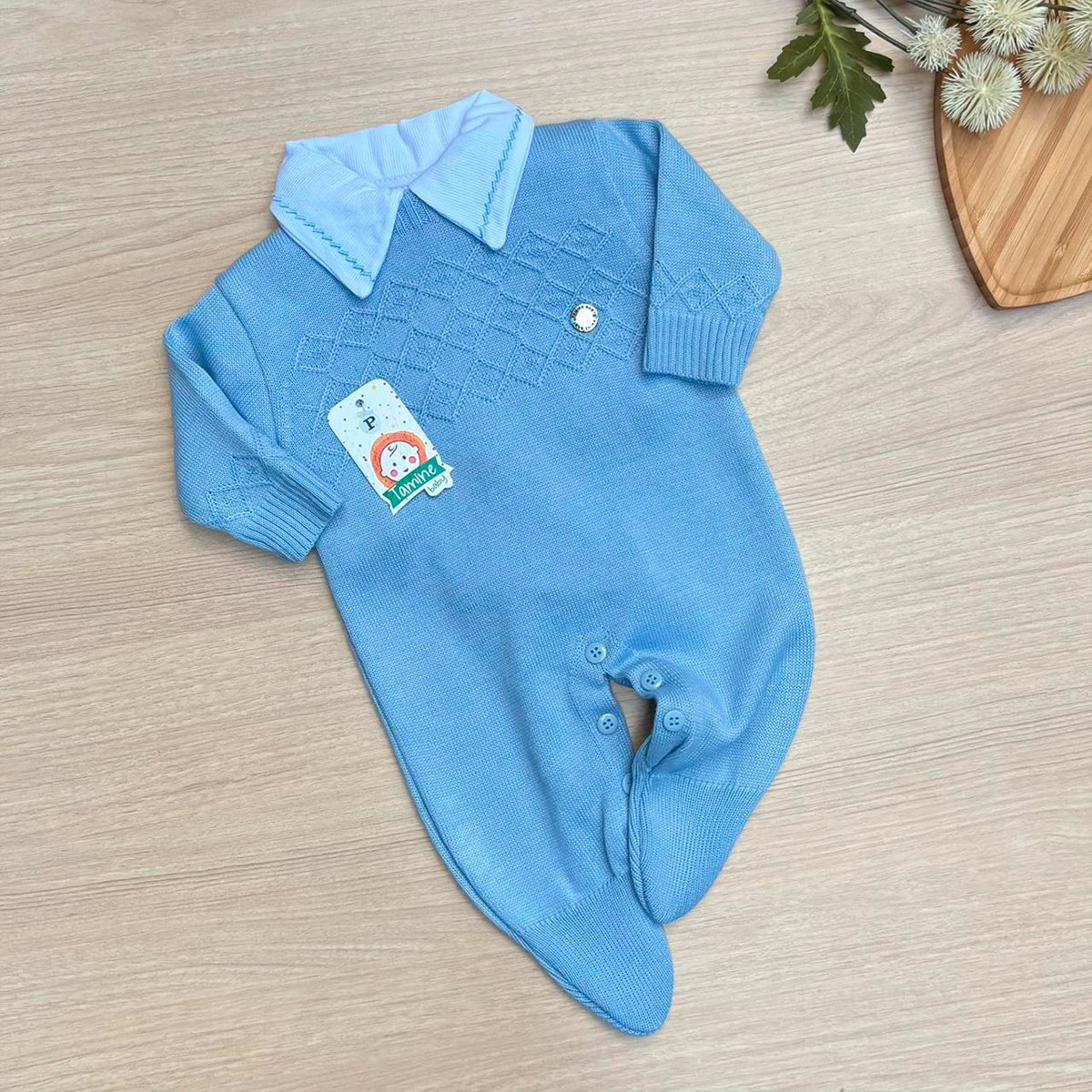 Macacão Bebê Tricot Charles