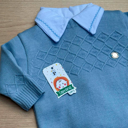 Macacão Bebê Tricot Charles