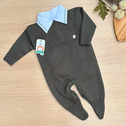Macacão Bebê Tricot Charles