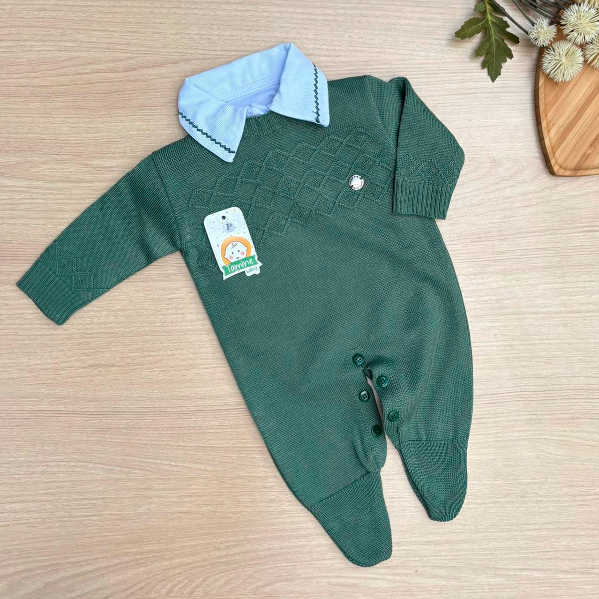 Macacão Bebê Tricot Charles
