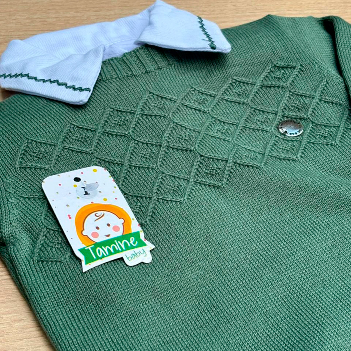 Macacão Bebê Tricot Charles