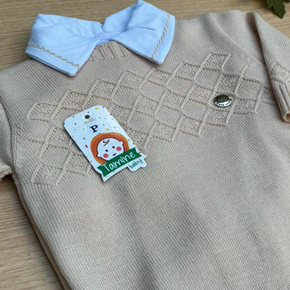 Macacão Bebê Tricot Charles