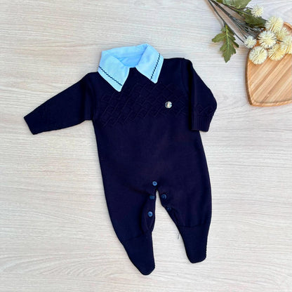 Macacão Bebê Tricot Charles