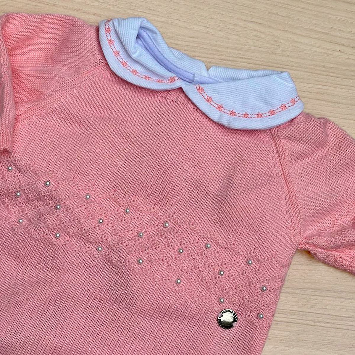 Macacão Bebê Tricot Esther