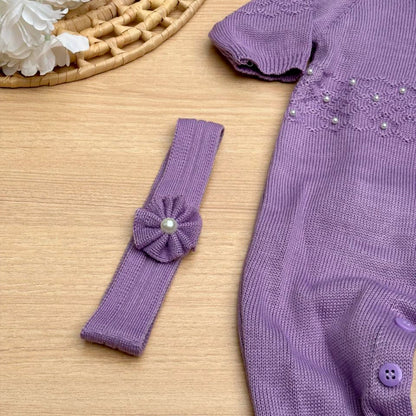 Macacão Bebê Tricot Esther