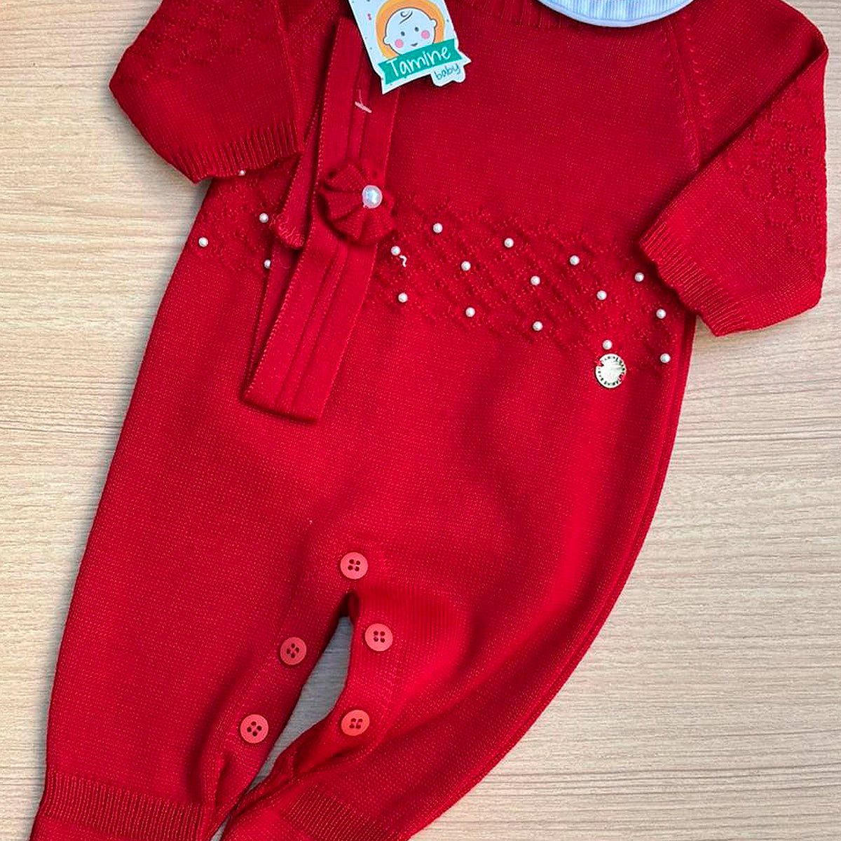 Macacão Bebê Tricot Esther